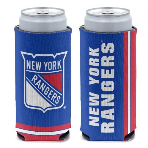 New York Rangers 12 oz Blue Slim Can Koozie Holder