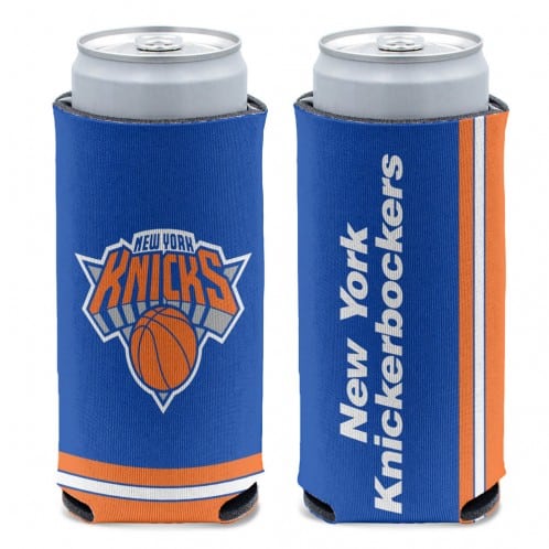 New York Knicks 12 oz Blue Slim Can Koozie Holder