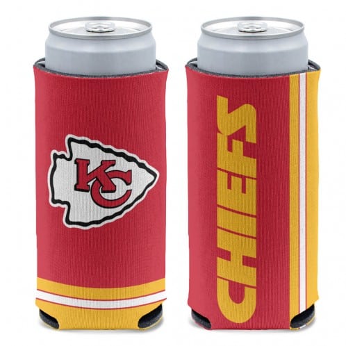 Kansas City Chiefs 12 oz Red Slim Can Koozie Holder