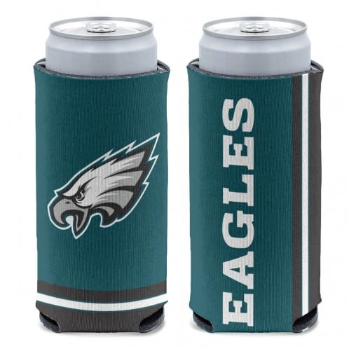 Philadelphia Eagles 12 oz Green Slim Can Koozie Holder