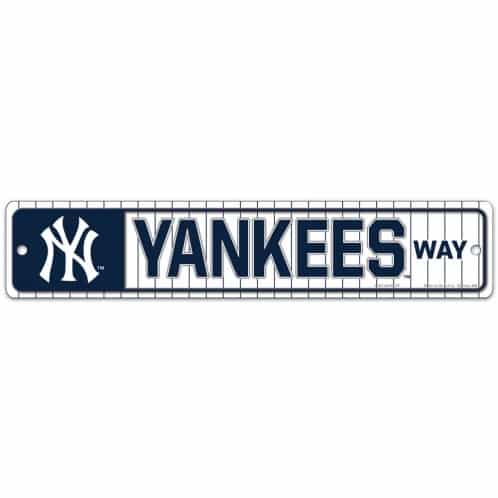 New York Yankees Way Plastic 3.75"x19" Street Sign