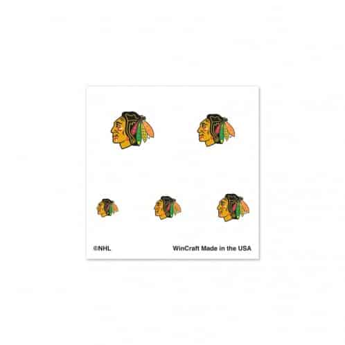 Chicago Blackhawks Fingernail Tattoos