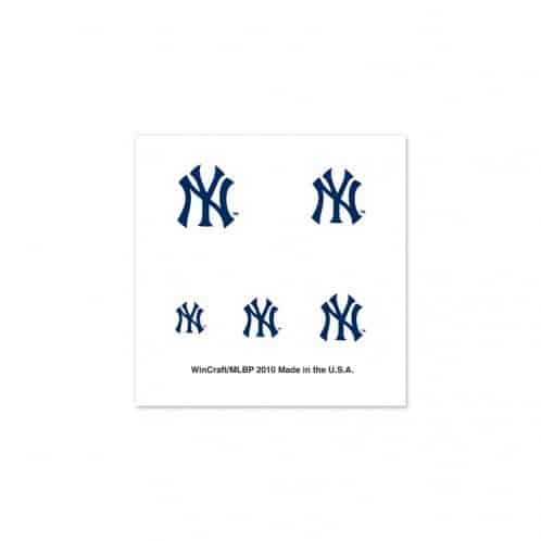 New York Yankees Fingernail Tattoos