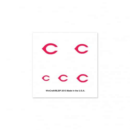 Cincinatti Reds Fingernail Tattoos