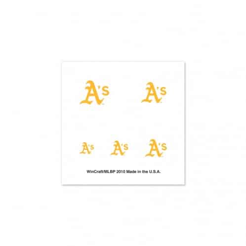 Oakland Athletics Fingernail Tattoos