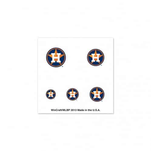 Houston Astros Fingernail Tattoos
