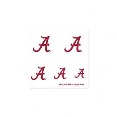 Alabama Crimson Tide Fingernail Tattoos