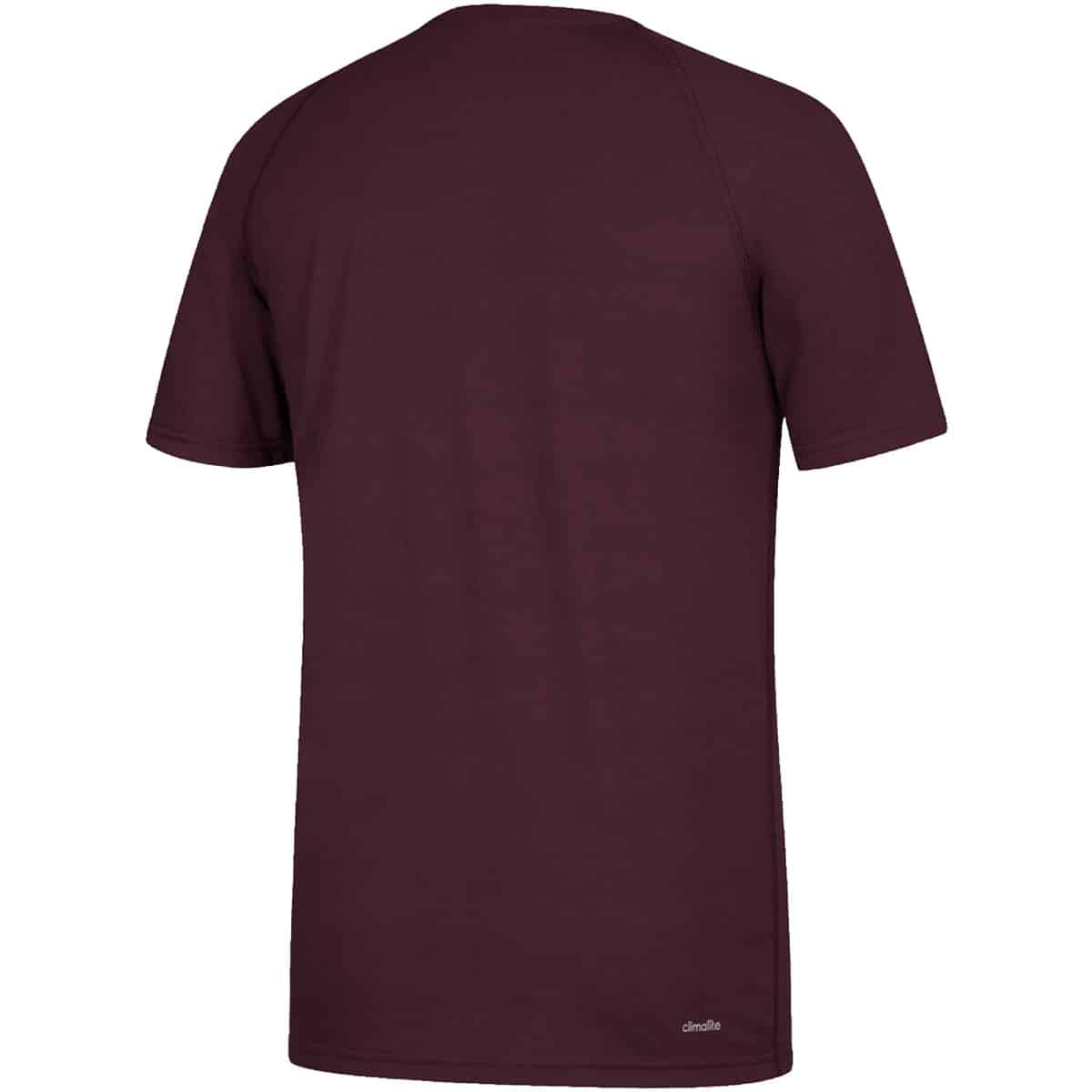 Men's Adidas Ultimate Maroon T-Shirt Tee - Image 2