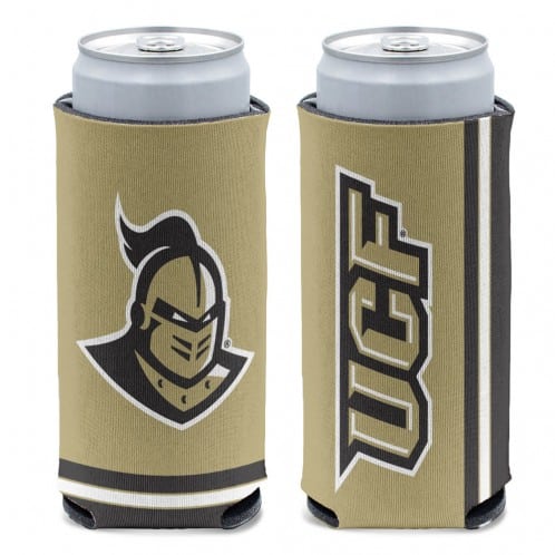 Central Florida Knights 12 oz Gold Slim Can Koozie Holder