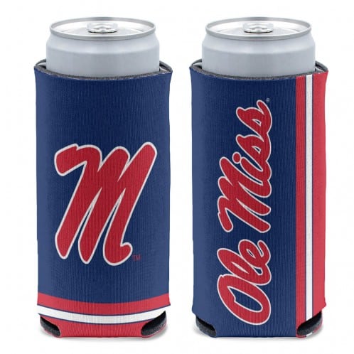 University of Mississippi Ole Miss 12 oz Navy Slim Can Koozie Holder