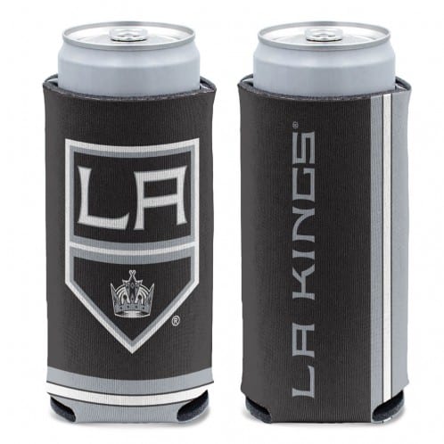 Los Angeles Kings 12 oz Black Slim Can Koozie Holder