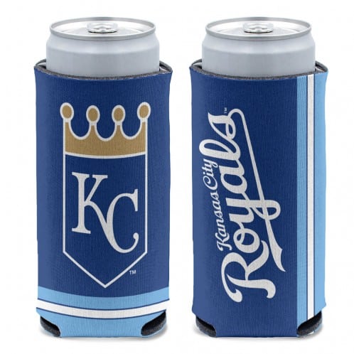 Kansas City Royals 12 oz Blue Slim Can Koozie Holder