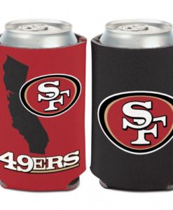 San Francisco 49ers 12 oz Red Black California Can Koozie Holder