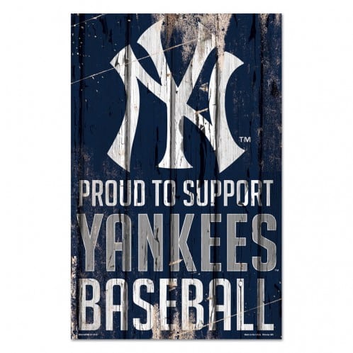 New York Yankees Proud 11" x 17" Wood Sign