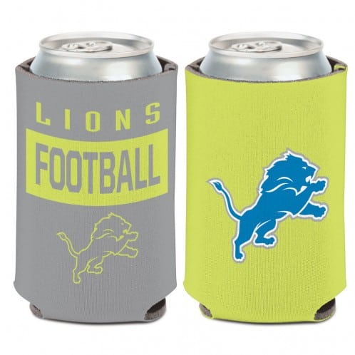 Detroit Lions 12 oz Neon Can Koozie Holder