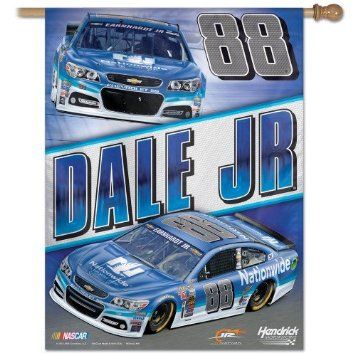Dale Earnhardt Jr Nascar 27"x 37" Blue Vertical Flag