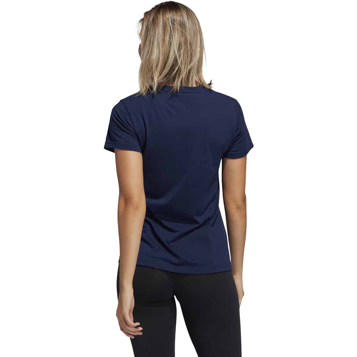 Women's Adidas Navy Go To Performance T-Shirt Tee - Image 2
