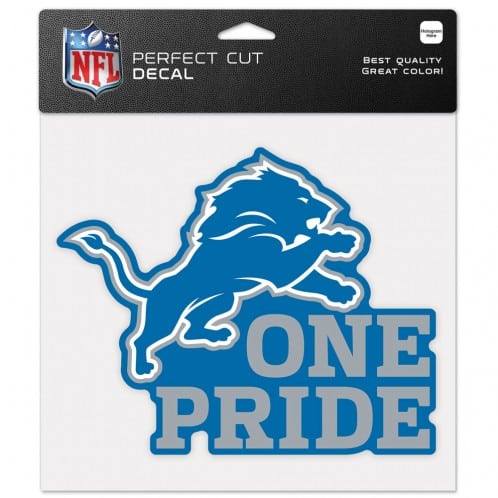 Detroit Lions 8"x8" Color One Pride Perfect Cut Decal
