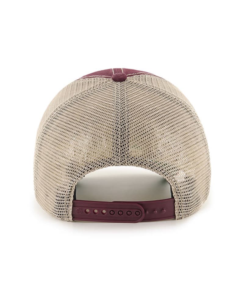 Mississippi State Bulldogs 47 Brand Trawler Dark Maroon Clean Up Mesh Snapback Hat - Image 2