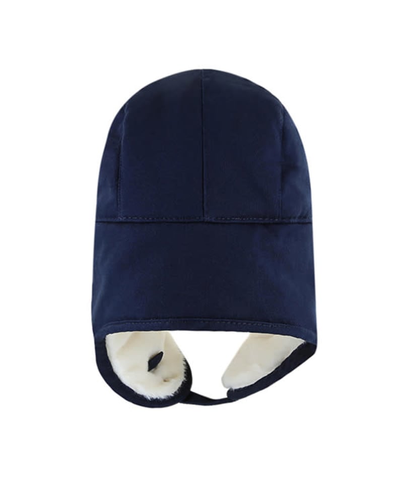 Hartford Whalers 47 Brand Vintage Navy Trapper Knit Winter Hat - Image 3