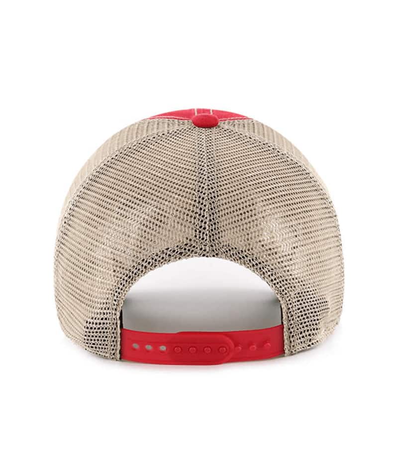 Louisiana Ragin Cajuns 47 Brand Trawler Red Clean Up Mesh Snapback Hat - Image 2