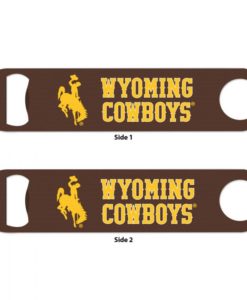 Wyoming Cowboys Brown Metal Bottle Opener 2-Sided