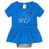UCLA Bruins Baby Girls Sky Blue MVP Princess 3 Piece Creeper Set - Image 5