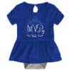Eastern Illinois EIU Panthers Baby Girls Blue MVP Princess 3 Piece Creeper Set - Image 5