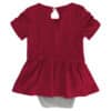 Oklahoma Sooners Baby Girls Crimson MVP Princess 3 Piece Creeper Set - Image 4