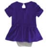 Kansas State Wildcats Baby Girls Purple MVP Princess 3 Piece Creeper Set - Image 4