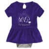Kansas State Wildcats Baby Girls Purple MVP Princess 3 Piece Creeper Set - Image 5