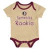Florida State Seminoles 3 Pack Future Star Onesie Creeper Set - Image 3