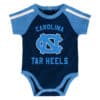 North Carolina Tar Heels Baby Blue 3 Piece Creeper Set - Image 5