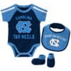 North Carolina Tar Heels Baby Blue 3 Piece Creeper Set - Image 6