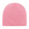 New York Yankees Women's 47 Brand Pink Rose Knit Beanie Hat - Image 2
