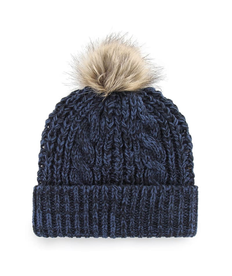 New York Yankees Women's 47 Brand Navy Meeko Cuff Knit Hat - Image 2