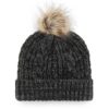 Pittsburgh Steelers Women's 47 Brand Black Meeko Cuff Knit Hat - Image 2