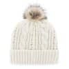 New York Rangers Women's 47 Brand White Cream Meeko Cuff Knit Hat - Image 2