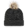 Pittsburgh Penguins Women's 47 Brand Black Meeko Cuff Knit Hat - Image 2