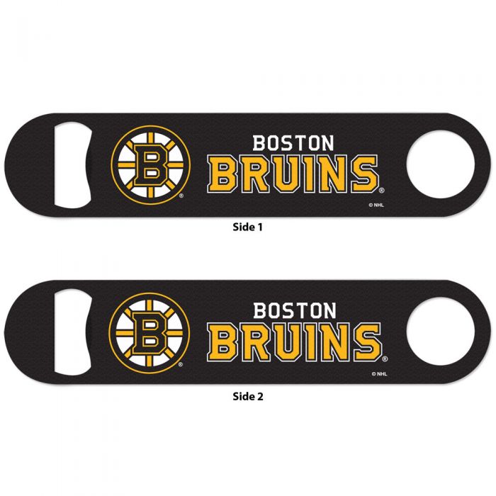 Boston Bruins Black Metal Bottle Opener 2-Sided