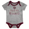 Texas A&M Aggies Baby 3 Pack Future Star Onesie Creeper Set - Image 3