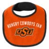 Oklahoma State Cowboys Baby Black Orange 3 Piece Creeper Set - Image 2