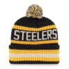 Pittsburgh Steelers 47 Brand Black Bering Cuff Knit Hat - Image 2