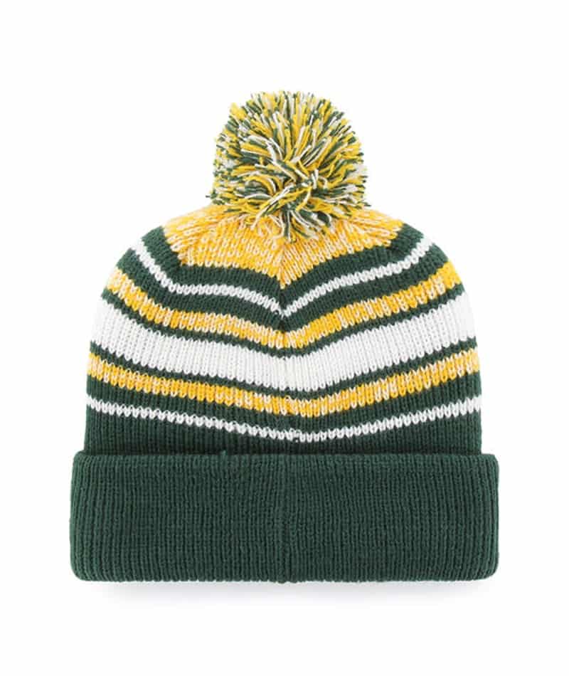 Green Bay Packers KIDS 47 Brand Dark Green Bubbler Cuff Knit Hat - Image 2