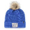 New York Giants Women's 47 Brand Blue Meeko Cuff Knit Hat