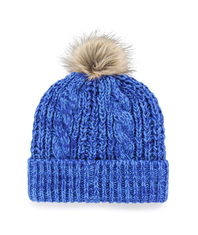 New York Giants Women's 47 Brand Blue Meeko Cuff Knit Hat - Image 2