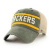 Green Bay Packers 47 Brand Legacy Bottle Green Juncture Clean Up Snapback Hat - Image 3
