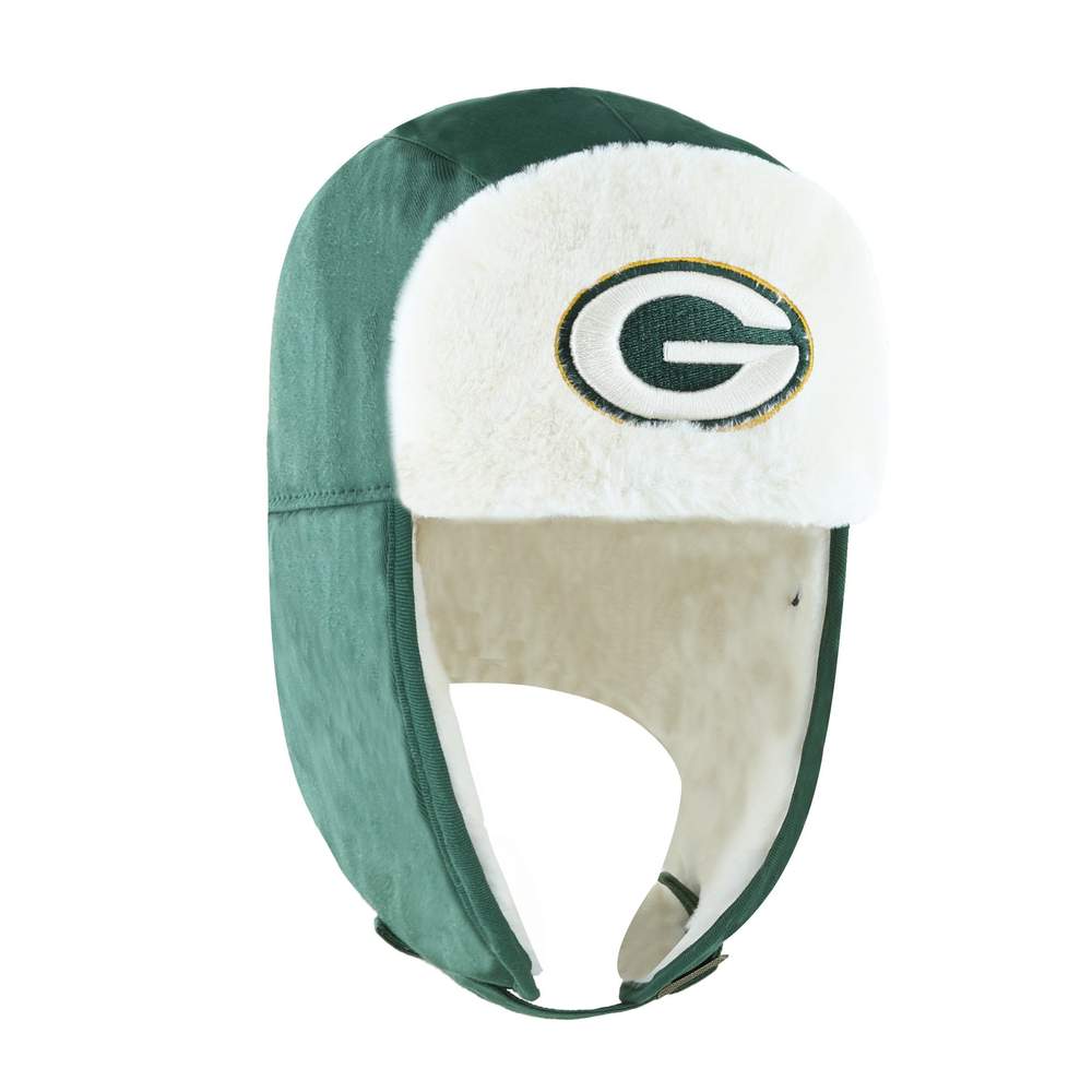 Green Bay Packers 47 Brand Dark Green Trapper Knit Winter Hat - Image 5