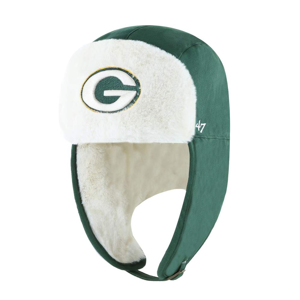 Green Bay Packers 47 Brand Dark Green Trapper Knit Winter Hat