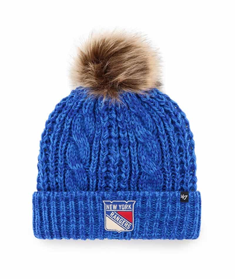 New York Rangers Women's 47 Brand Blue Meeko Cuff Knit Hat